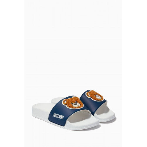 Moschino - Teddy Bear Slide Sandals Blue