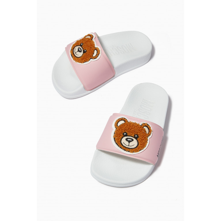 Moschino - Teddy Bear Slide Sandals Pink
