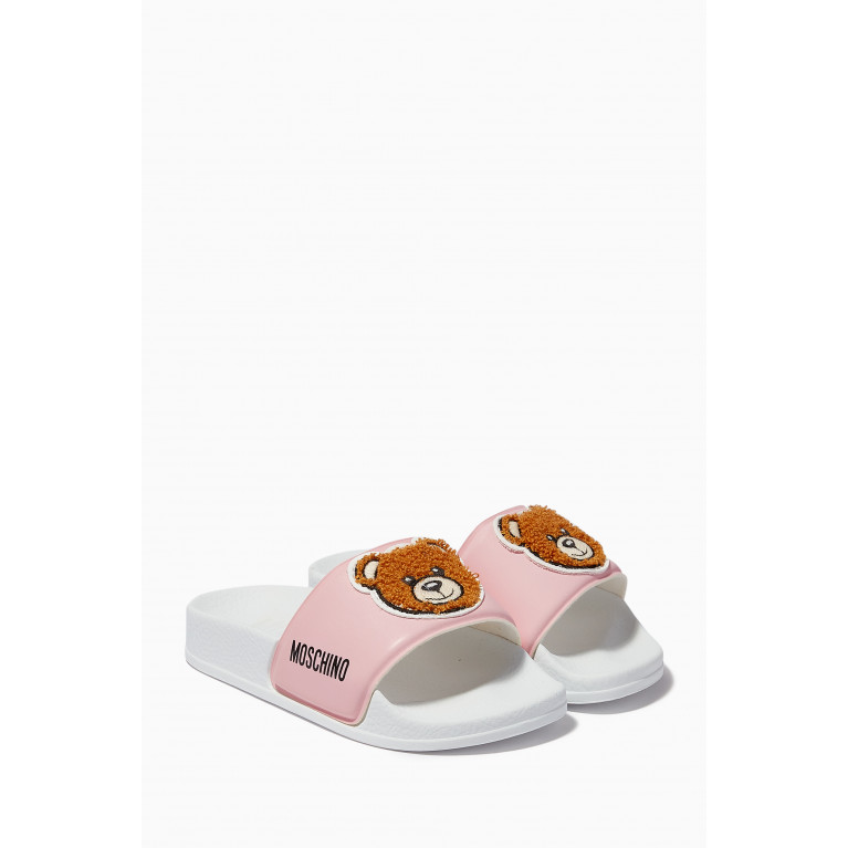 Moschino - Teddy Bear Slide Sandals Pink