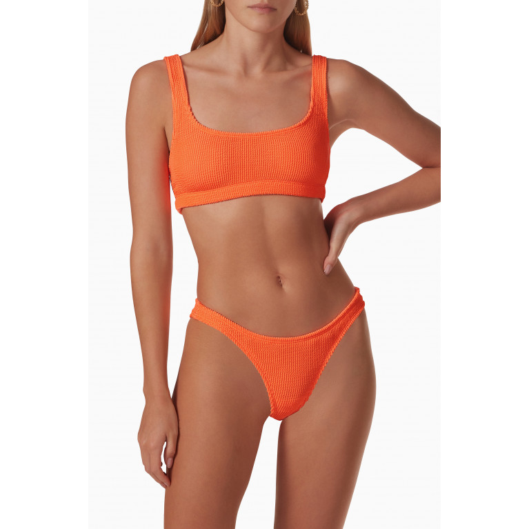 Good American - Always Fits Better Cheeky Bikini Bottoms Orange