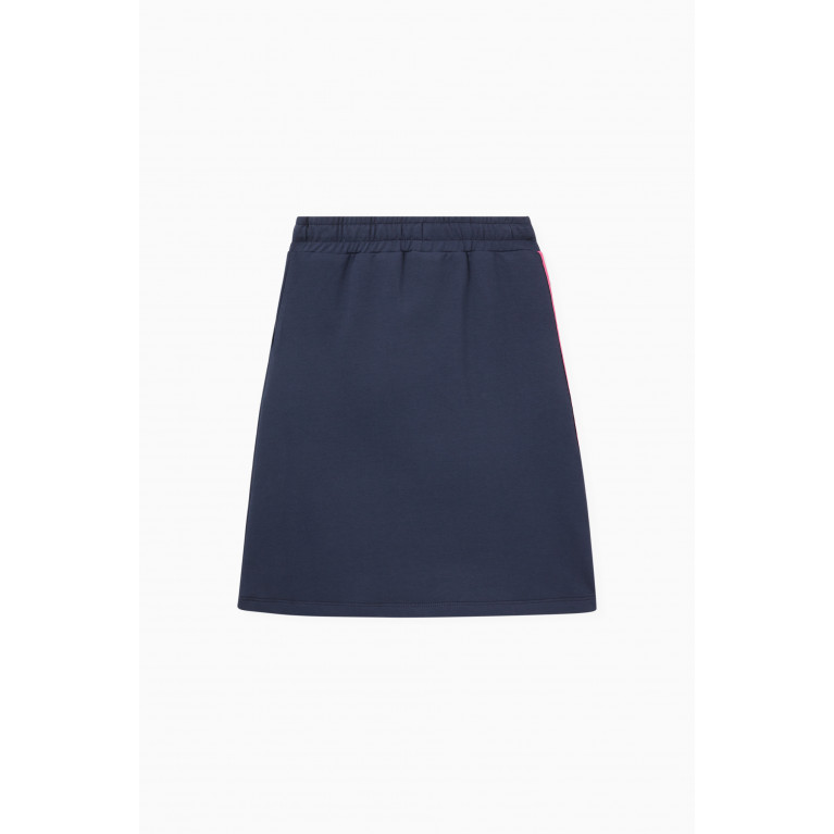 AIGNER - Logo Skirt in Cotton Jersey Blue
