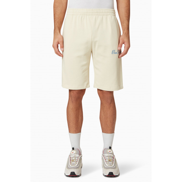 Blue Sky Inn - Logo Embroidered Shorts in Cotton
