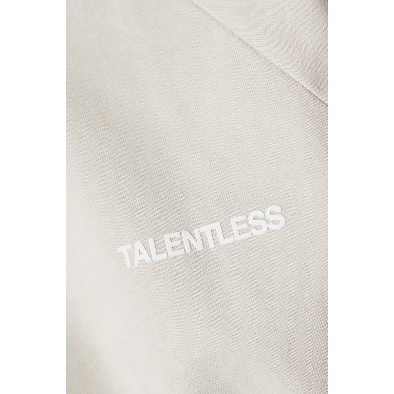 Talentless - Raglan Crewneck in Cotton Fleece Grey