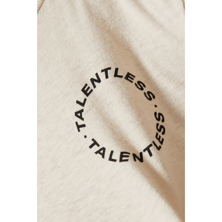 Talentless - Circle Logo Baby T-shirt in Cotton Jersey Neutral