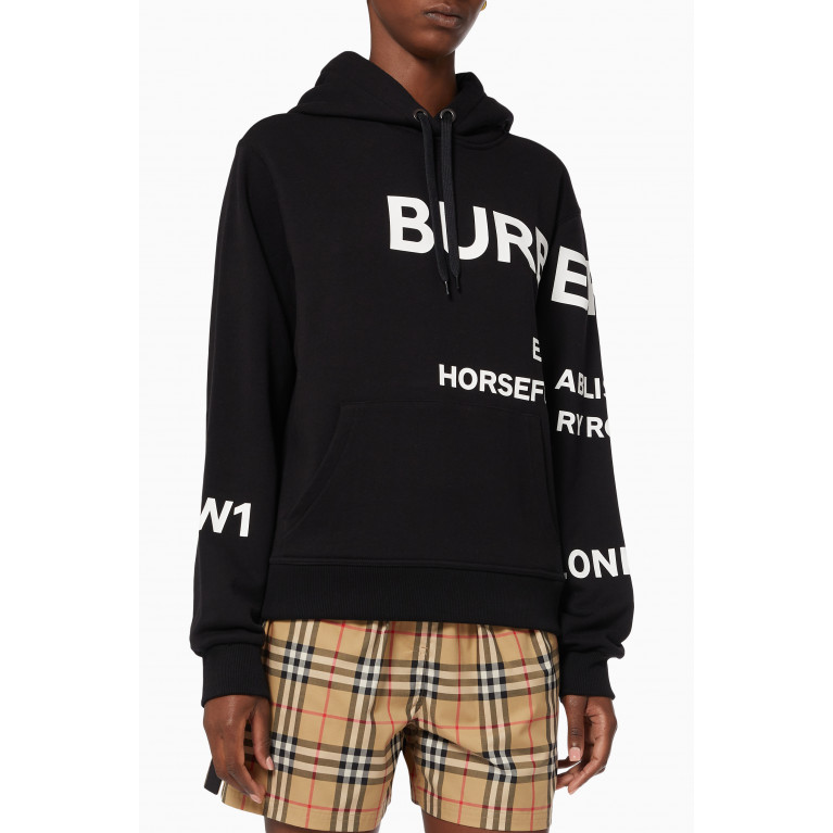 Burberry - Horseferry Print Oversized Sweatshirt in Loop-back Cotton