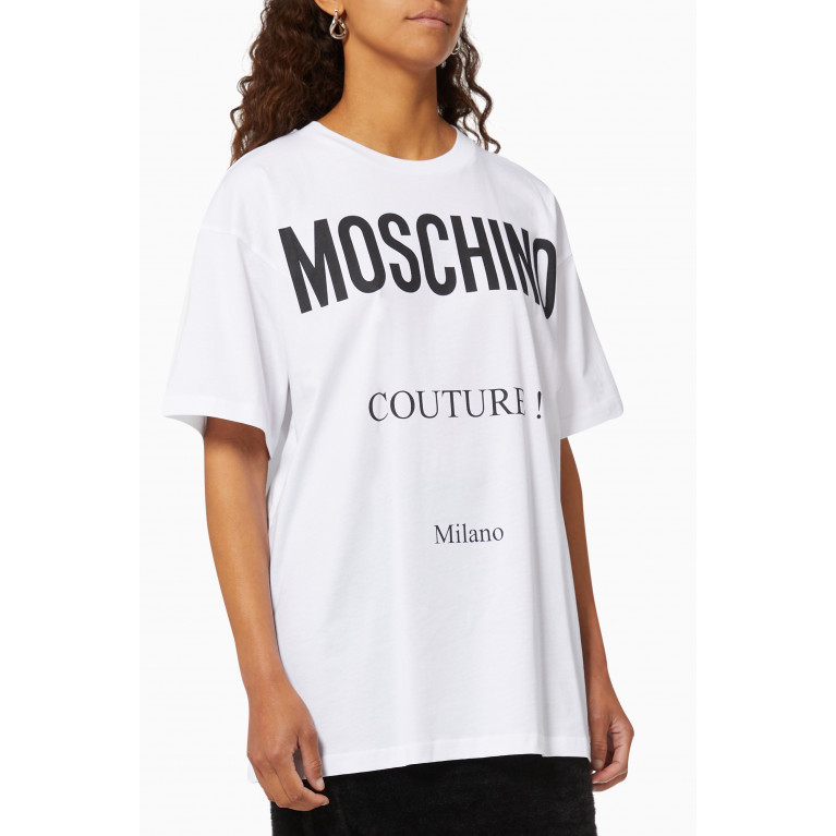 Moschino - Couture Logo T-shirt in Cotton White