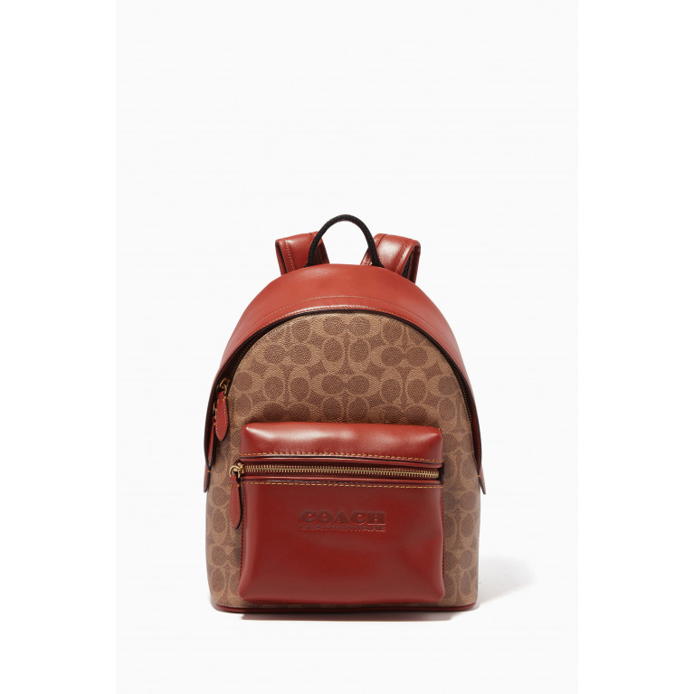Coach - Charter Backpack 24 In Signature Canvas & Calf Leather