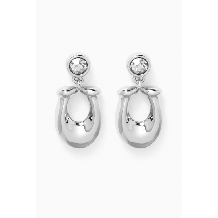 Coach - Signature Crystal Earrings Silver