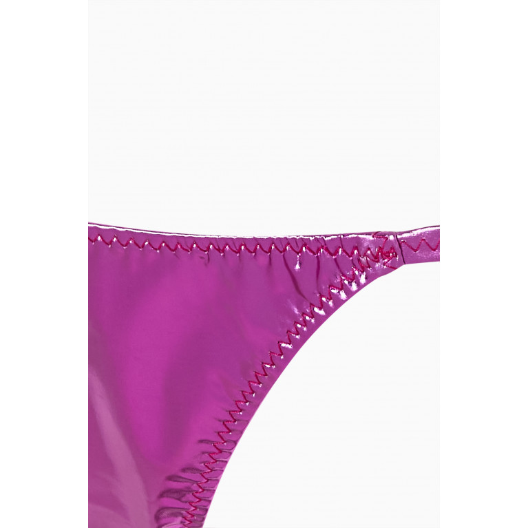 Lisa Marie Fernandez - Pamela Bikini in Metallic PVC Pink