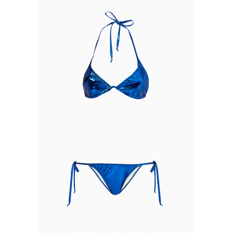 Lisa Marie Fernandez - Pamela Bikini in Metallic PVC Blue