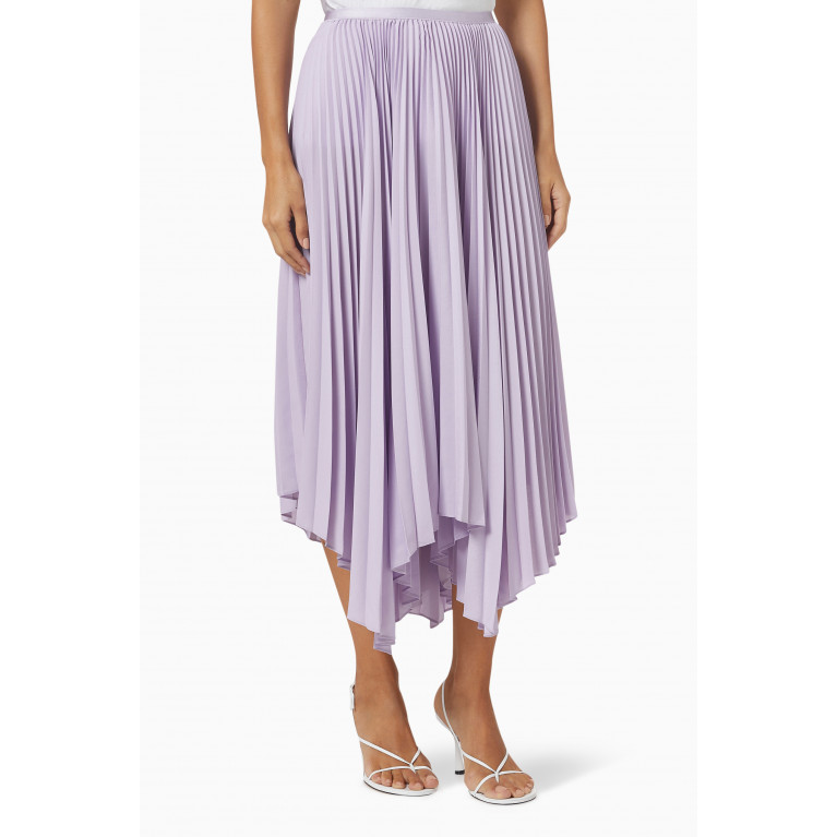 Polo Ralph Lauren - Pleated Handkerchief Skirt in Georgette Purple