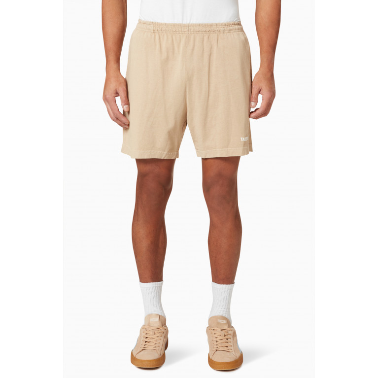 Talentless - Logo Shorts in Cotton Jersey Neutral