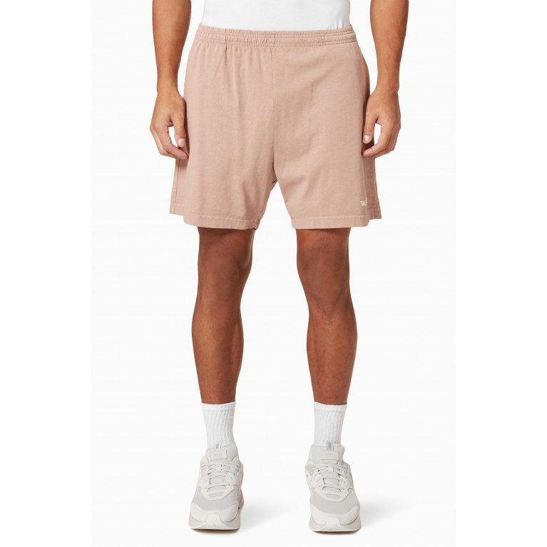 Talentless - Logo Shorts in Cotton Jersey Brown