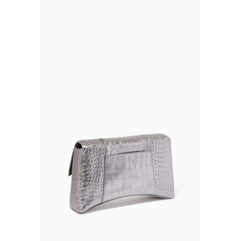 Balenciaga - Downtown Treize Shoulder Bag in Metallized & Embossed Leather