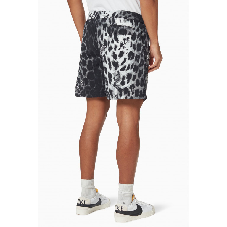 Aries - Leopard Board Shorts in Nylon