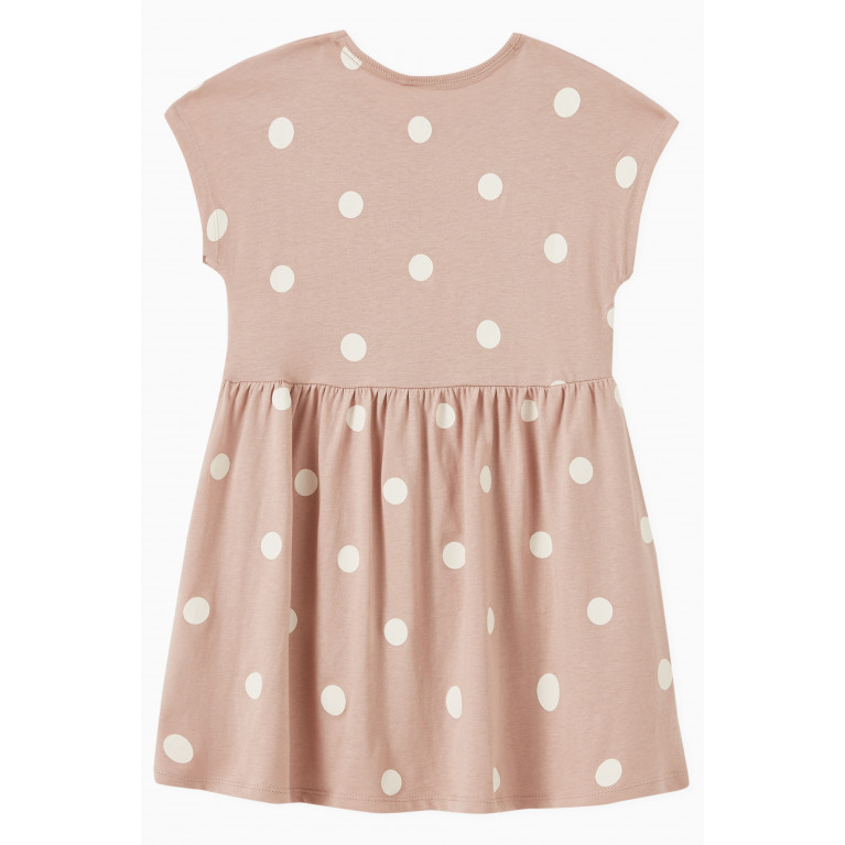 Name It - Polka Dots Dress in Cotton Pink