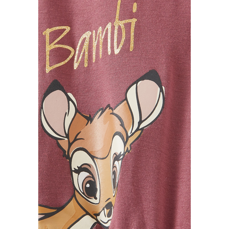 Name It - Bambi Print Sweatpants Purple