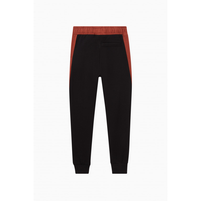 Name It - Colour-block Joggers in Jersey Brown