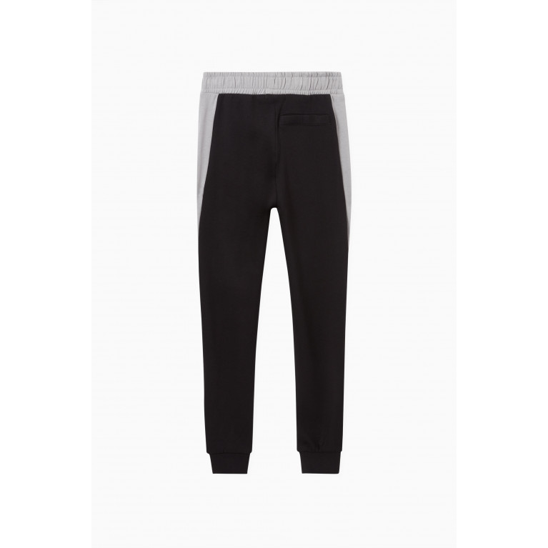 Name It - Colour-block Joggers in Jersey Grey