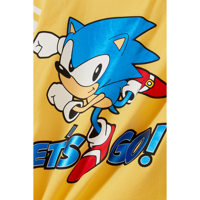 Name It - Sonic The Hedgehog Long Sleeved T-Shirt in Organic Stretch Cotton Multicolour