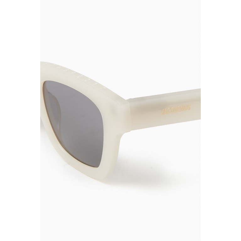 Jacquemus - Les Lunettes Nocio Sunglasses in Acetate Neutral
