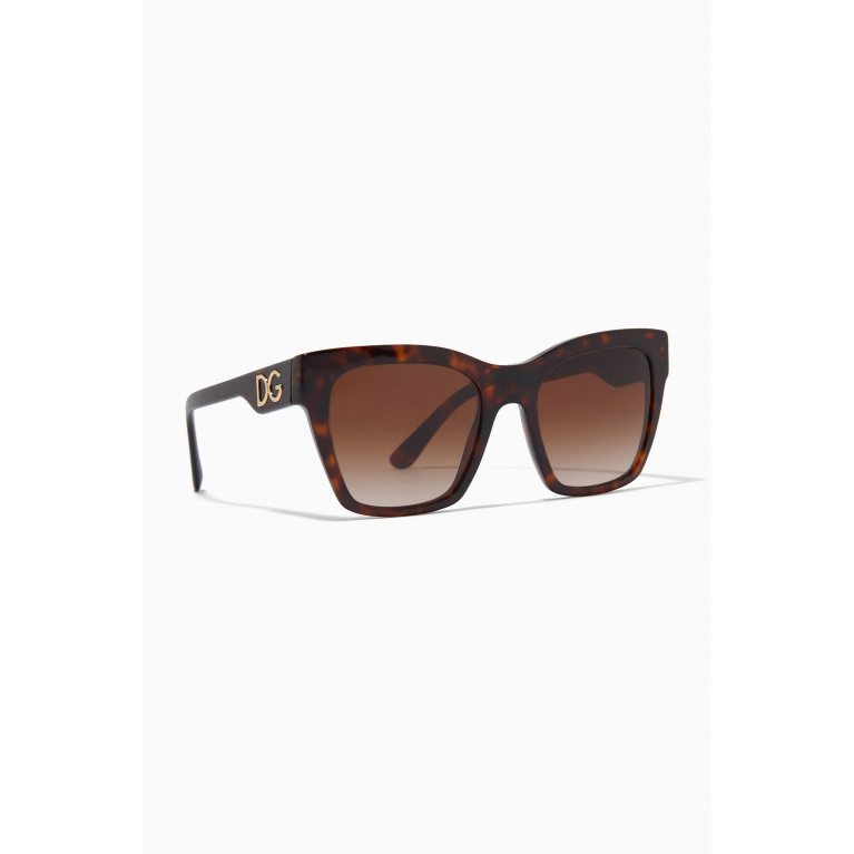 Dolce & Gabbana - Print Family Square Sunglasses in Nylon Fiber