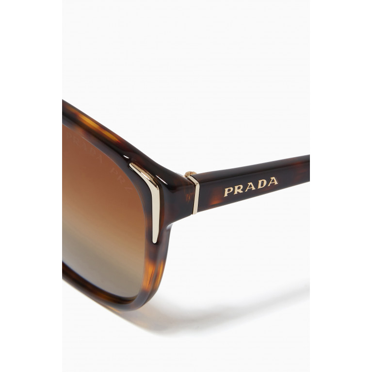 Prada - Pillow Frame Sunglasses in Acetate