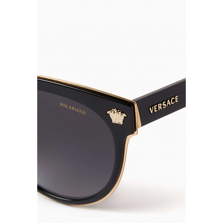 Versace - Medusa Charm Phantos Sunglasses in Metal