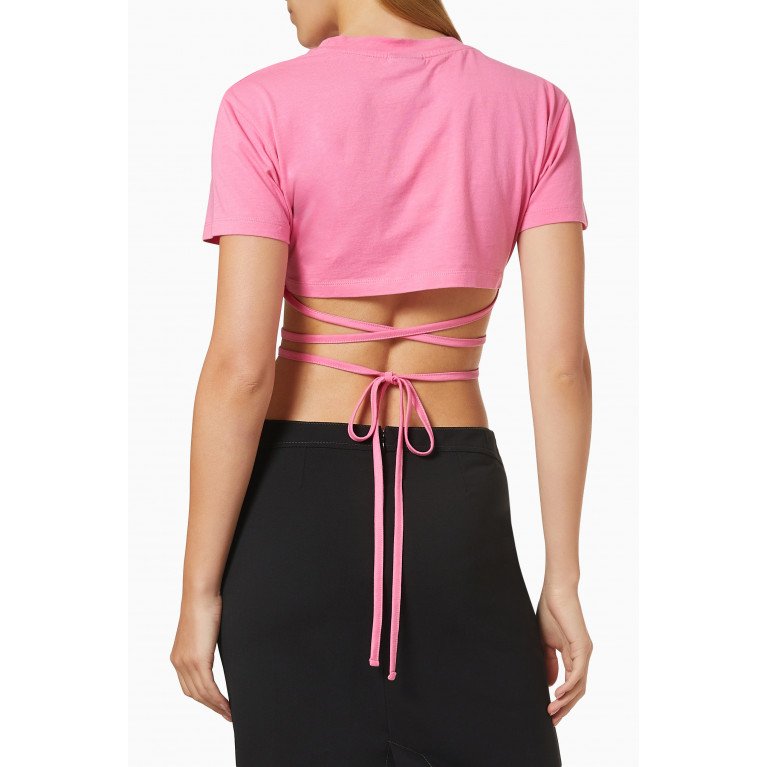 Jacquemus - Le T-shirt Baci in Organic Cotton Pink