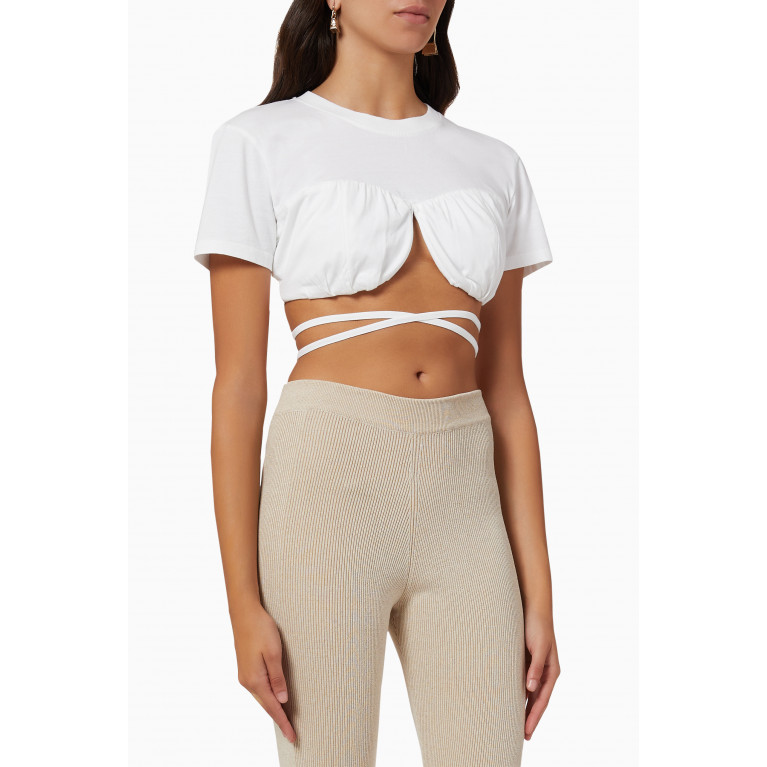 Jacquemus - Le T-shirt Baci in Organic Cotton White