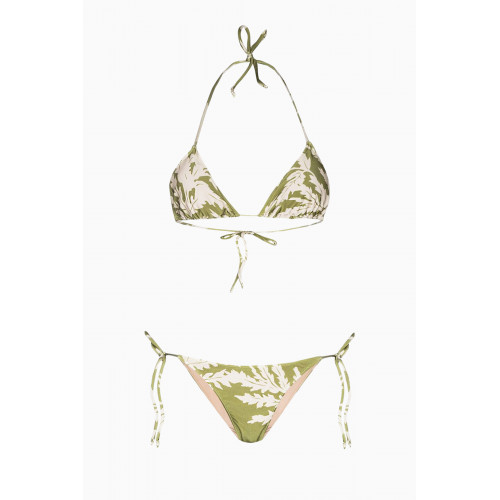 Adriana Degreas - Classic Foliage Triangle Bikini