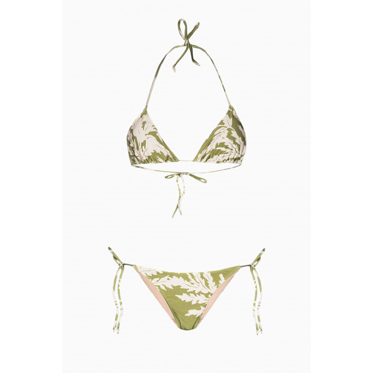 Adriana Degreas - Classic Foliage Triangle Bikini