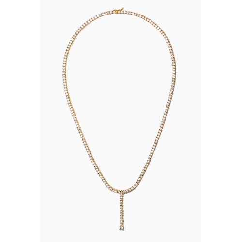 Luv Aj - Ballier Lariat in 18kt Gold Plated Brass