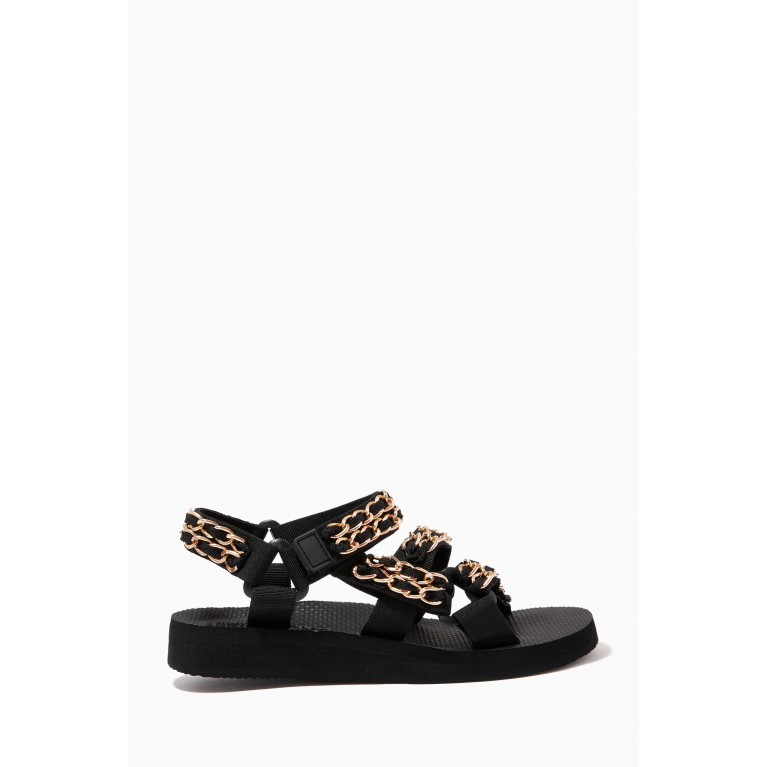 Arizona Love - Trekky Sandals with Chains in Repreve®