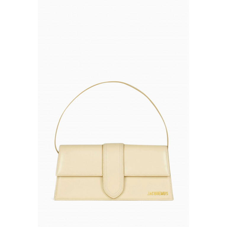 Jacquemus - Le Bambino Long Shoulder Bag in Smooth Leather Neutral