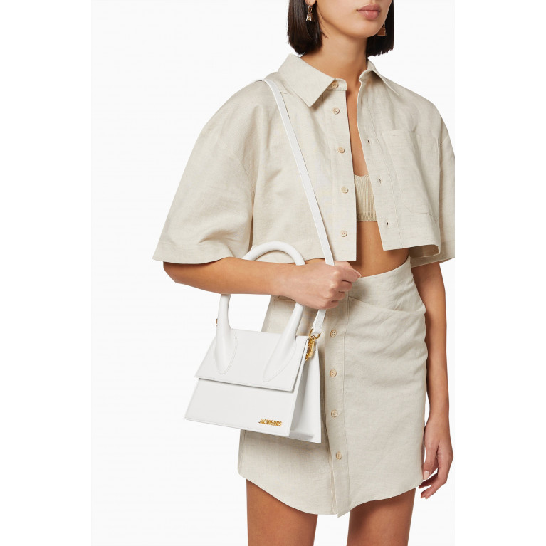Jacquemus - Le Grand Chiquito Tote Bag in Leather White