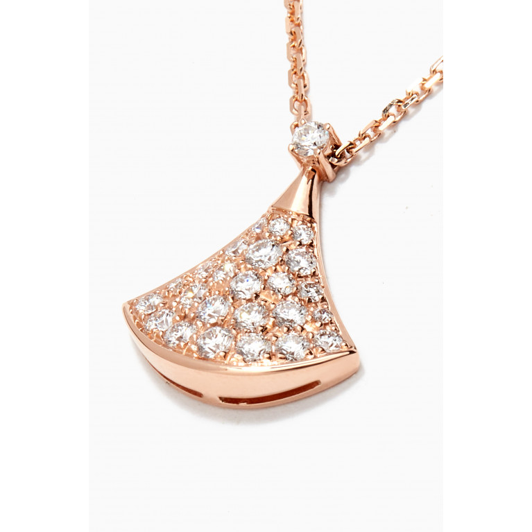 Bvlgari - Divas' Dream Diamond Necklace in 18kt Rose Gold