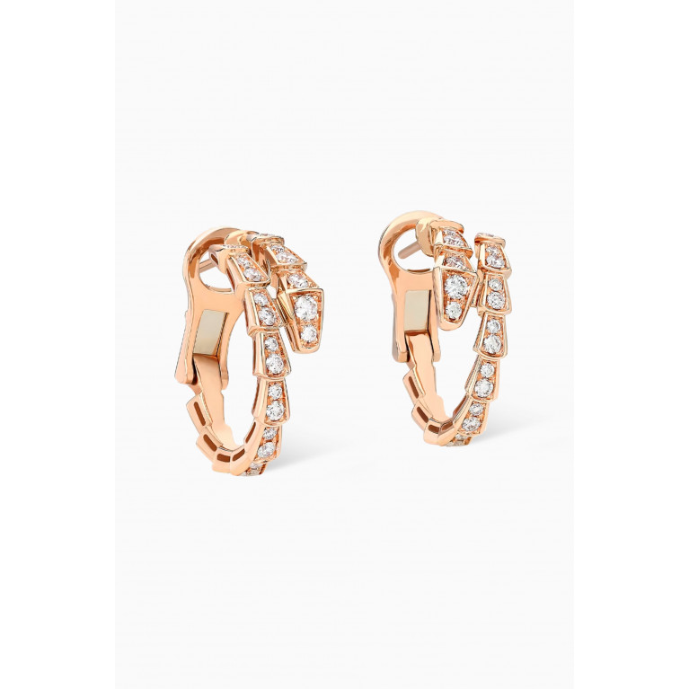 Bvlgari - Serpenti Viper Earrings in 18kt Rose Gold