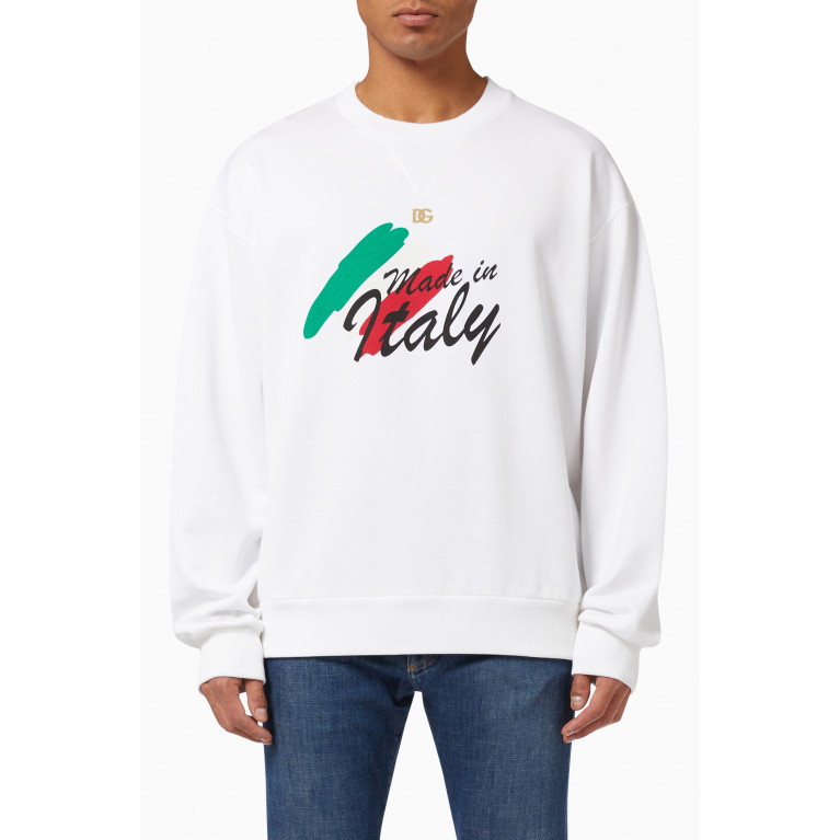 Dolce & Gabbana - Made in Italy Sweatshirt in Cotton Jersey