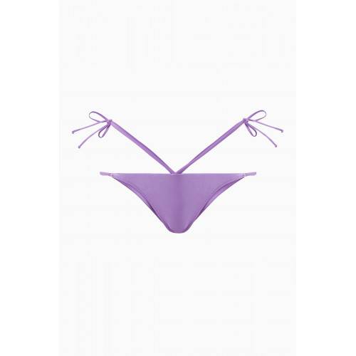 Frankies Bikinis - Halo String Bikini Bottom in Satin