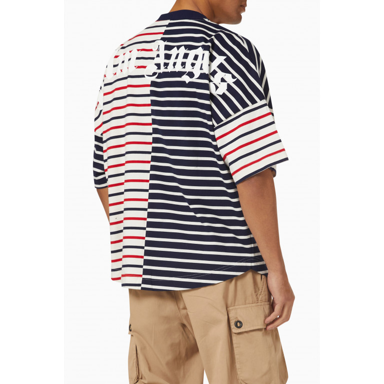 Palm Angels - Striped T-shirt in Cotton