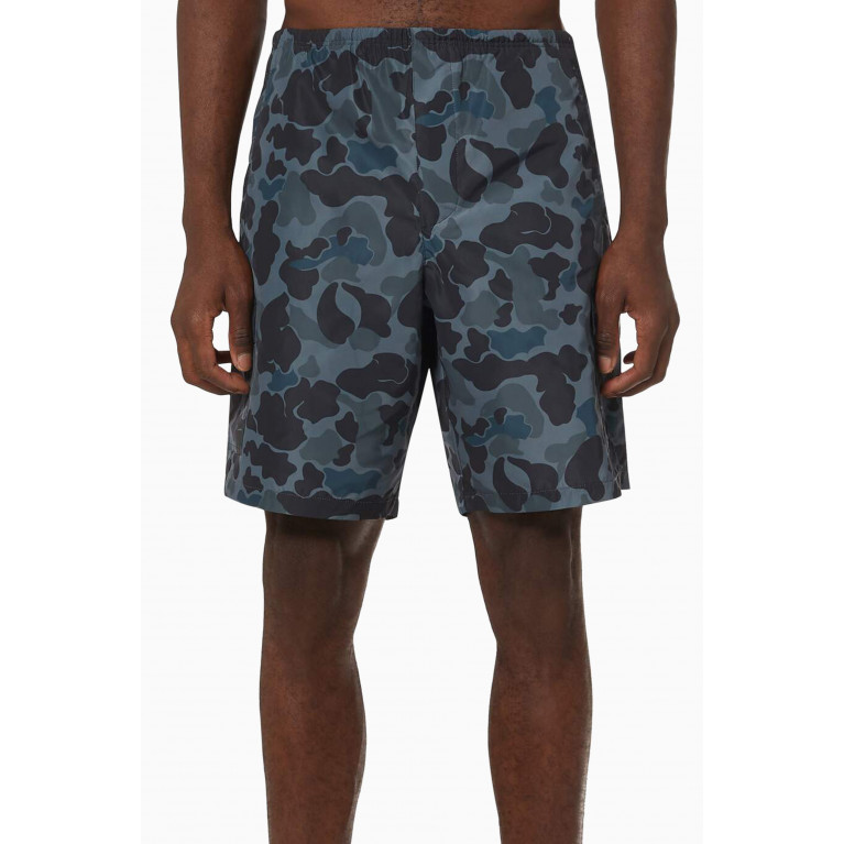 Palm Angels - Camo Swim Shorts in Technical Fabric