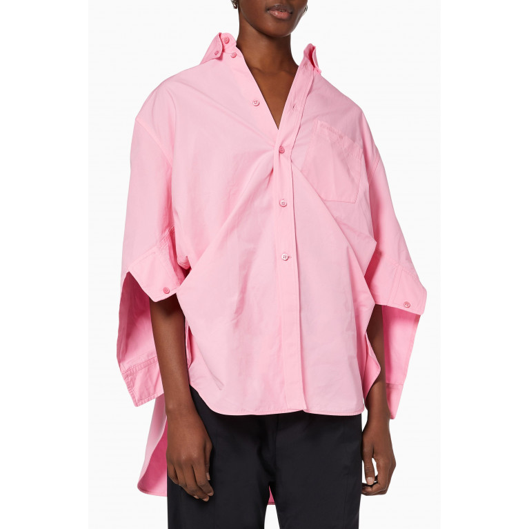 Balenciaga - Swing Twisted Shirt in Cotton Poplin