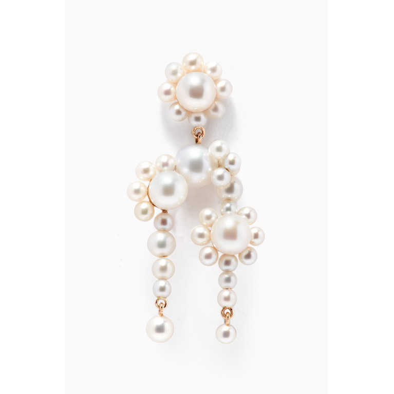 Sophie Bille Brahe - Fontaine Marguerite Single Pearl Earring in 14kt Yellow Gold