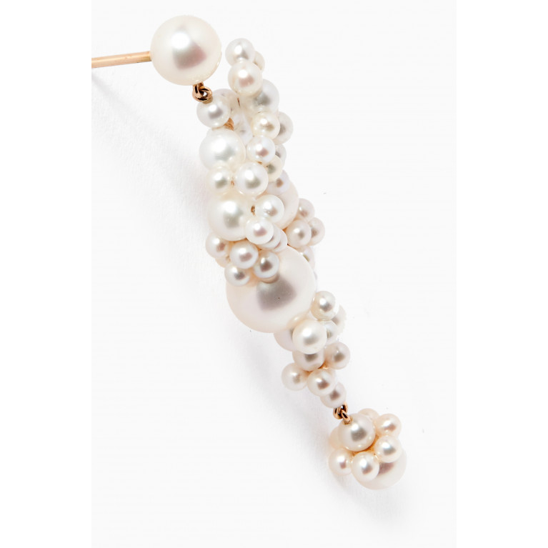 Sophie Bille Brahe - Fontaine Nuit Single Pearl Earring in 14kt Yellow Gold