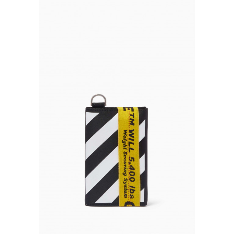Off-White - Diagonal Stripe Binder French Wallet in Nylon