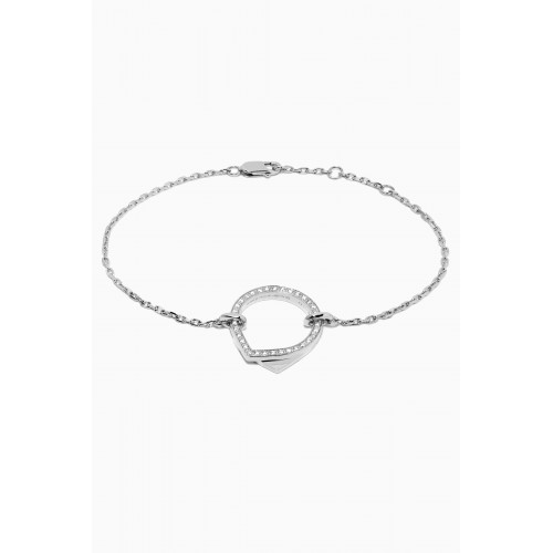 Repossi - Antifer Chain Bracelet with Diamonds in 18kt White Gold
