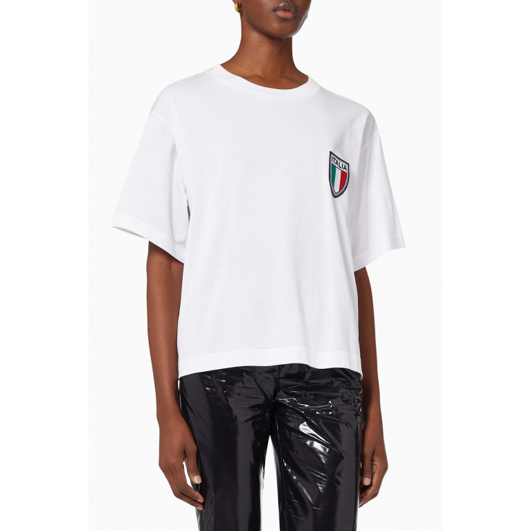 Dolce & Gabbana - Flag T-shirt in Cotton Jersey