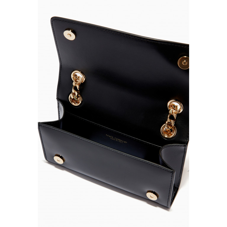 Dolce & Gabbana - 3.5 Phone Bag in Polished Calfskin Black