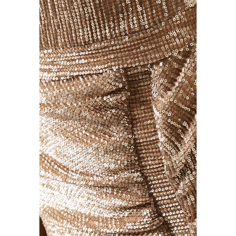 NASS - Ruched Dress in Sequin